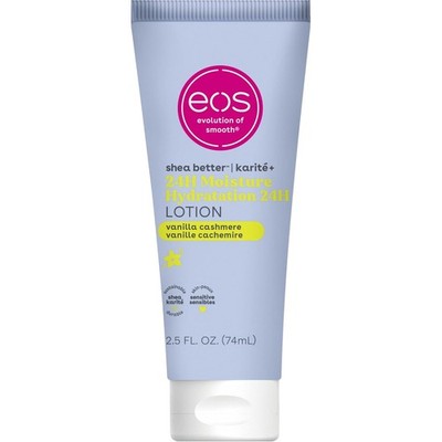Eos 24H Moisture Travel Body Lotion- Vanilla Cashmere, Travel Size Essential, To