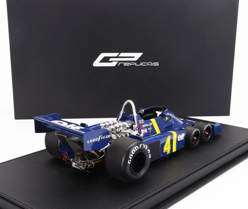 MODELLINO AUTO STATICO GP REPLICAS TYRRELL F1 P34 6 RUOTE DEPAILLER 1976 1/18 - Immagine 2 di 4