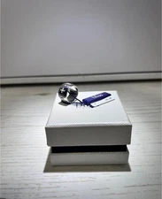 Bliss Italy Sterling Silver 925 Wide Ring with Natural Diamond Shard & Engraving