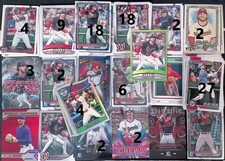 (106) CARD RC + BASE LOT Dylan Crews Washington Nationals BASEBALL MLB