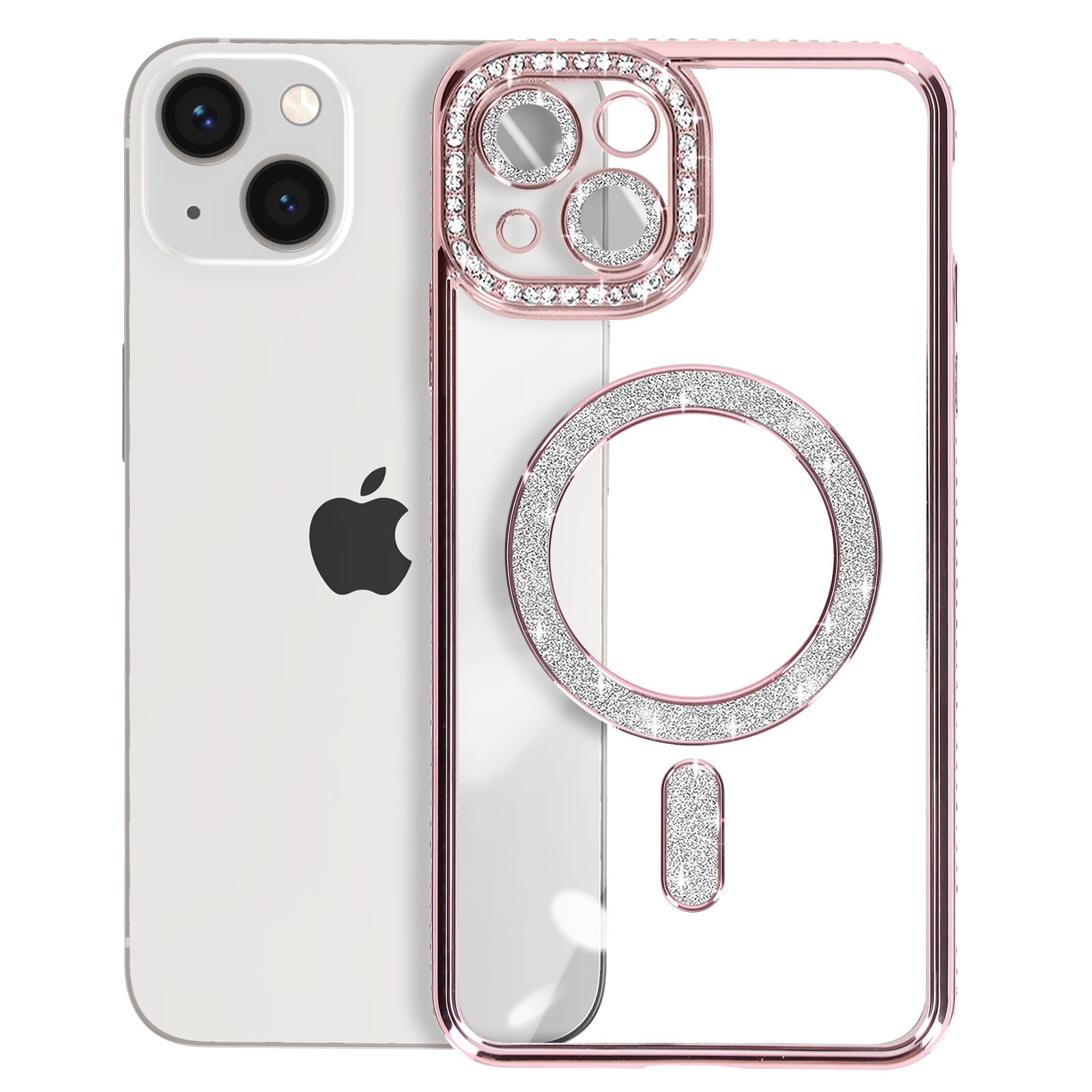 Coque iPhone 13 diamant de luxe en cristal de strass pour protection premium antichoc