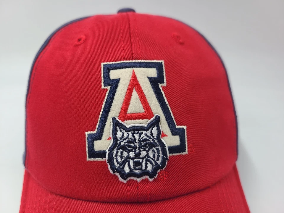 University of Arizona Wildcats Top of the World Strapback Hat Cap NCAA Red Blue - Image 4 of 4