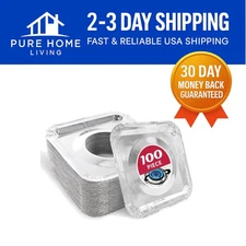 Ultimate Kitchen Convenience: 100 Pack Aluminum Gas Burner Covers - 8.5" Size