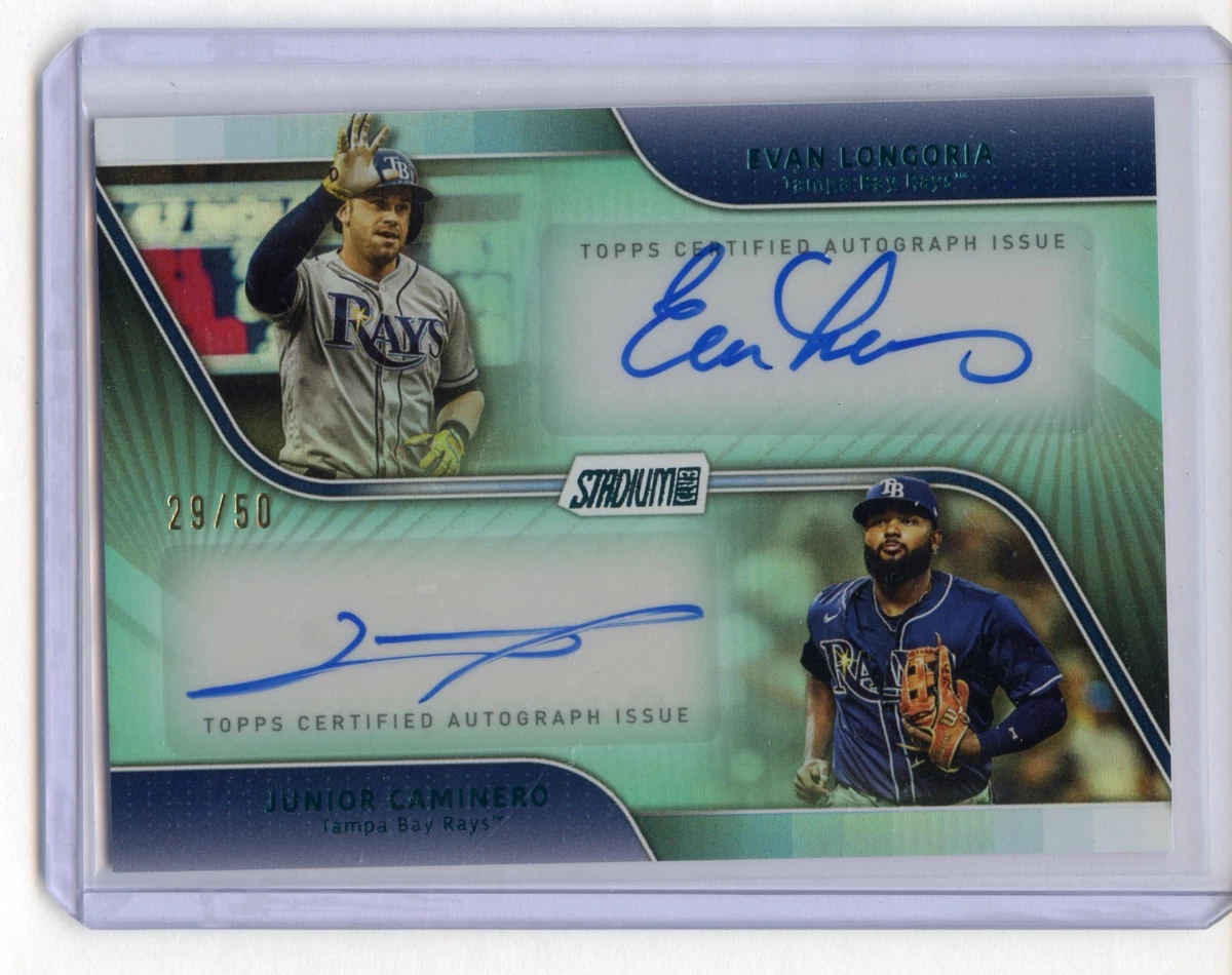 Evan Longoria Autographed Baseball Sports Trading Cards
