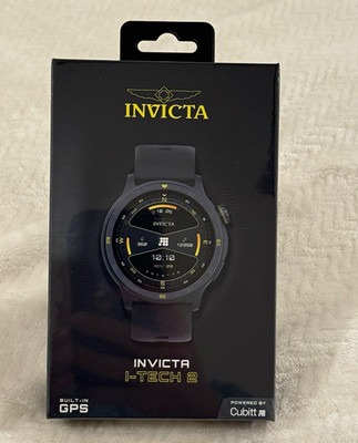 Invicta I-Tech 2 Smartwatch 46mm Black Silicone Band Built-In GPS
