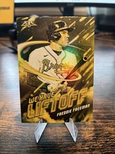 Freddie Freeman 2021 Topps Fire We Have Liftoff Gold Minted #WHL-3  4-C