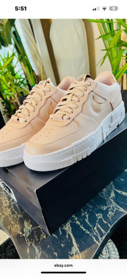 Nike Air Force 1 Pixel Particle Beige 2020 2021 Size 12 Women's Off White Solid