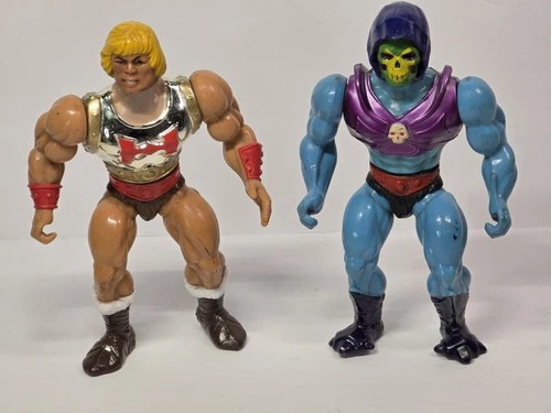 Vtg. 80s Terror Claws Skeletor & Flying Fists He-Man Figures Lot .Motu, Mattel