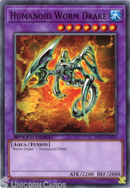 SBC1-ENH19 Humanoid Worm Drake :: Common 1st Edition YuGiOh Card