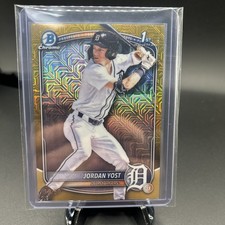 2025 Bowman Draft Chrome Jordan Yost Gold Mojo Refractor 1st /50 #BDC-162
