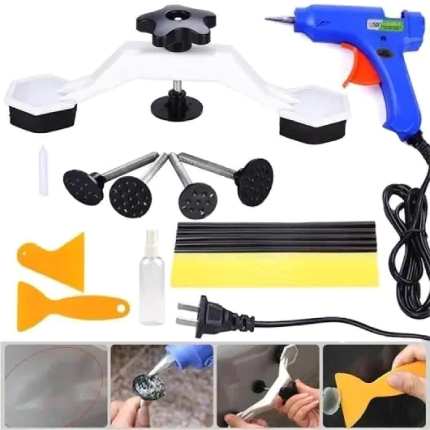 Kit débosselage PDR pour réparer les impacts de portière dans son garage avec ProHD