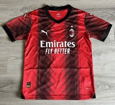 Size Small - Rafa Leão #10 2023-24 AC Milan PUMA Home Jersey Fan Wear