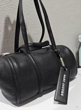 MARC JACOBS NWT  The Tag 26 Bauletto BLACK Leather Bag