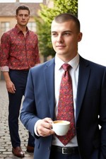        235 NEW ARRIVAL ERMENEGILDO ZEGNA EXQUISITE ITALIAN SATIN SILK    