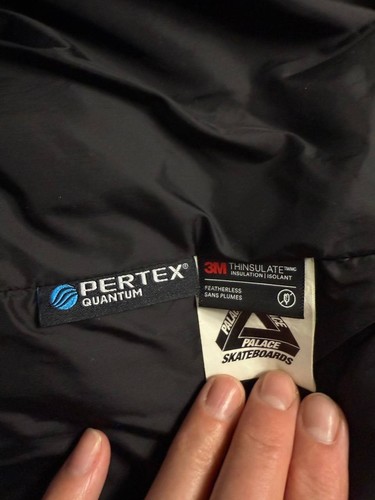 Palace Ruffer Puffer Jacket Pertex Light Blue Men's Size Large - Picture 9 of 13