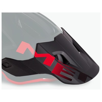 MET Roam MIPS Visier Black Red S/M Fahrrad Helmschirm MTB Ersatzvisier Trail
