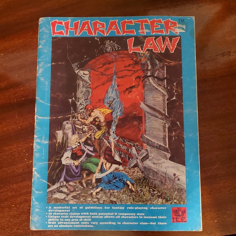 Character Law RPG Role Play Games / Gaming Book ICE Iron Crown Enterprises 1982