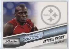 2010 Playoff Prestige Rookie Draft Picks Light Blue /999 Antonio Brown #207 17e2
