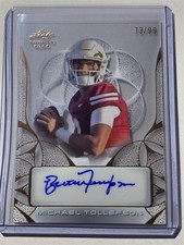 MICHAEL TOLLEFSON sun devils 2024 Leaf Trinity Clear BRONZE AUTO 73/99 (U3)