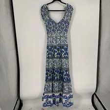 Alice & Olivia dress 8 tiered maxi designer beachy wedding summer feminine