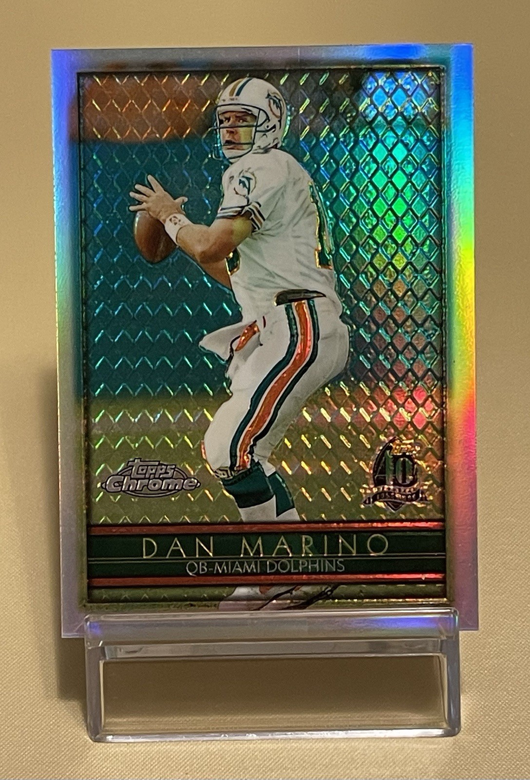 1996 TOPPS - CHROME - DAN MARINO # 142 - REFRACTOR