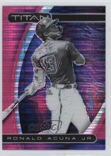 2021 Panini Chronicles Titan Pink Pulsar Prizm Ronald Acuna Jr #2 1j1i
