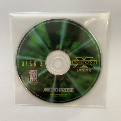 X-COM: Apocalypse (Win 95/98 PC CD-ROM, 1997) Disc 2 Only!