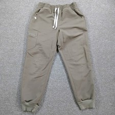 FIGS Jogger Scrub Pants Womens Medium Petite Black Zamora High Rise Technical