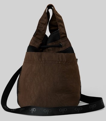 NWT ALO Yoga Cross Body Bucket Bag Espresso Brown Black | eBay