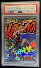 2024-25 Panini Revolution Donovan Clingan Kaboom-Vertical SP Rookie RC #21 PSA 9