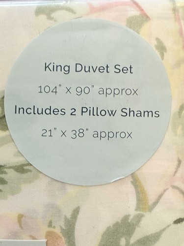 NEW Cath Kidston London Garden Rose Pastel 3pc KING Floral Duvet Cover Set - Picture 3 of 8