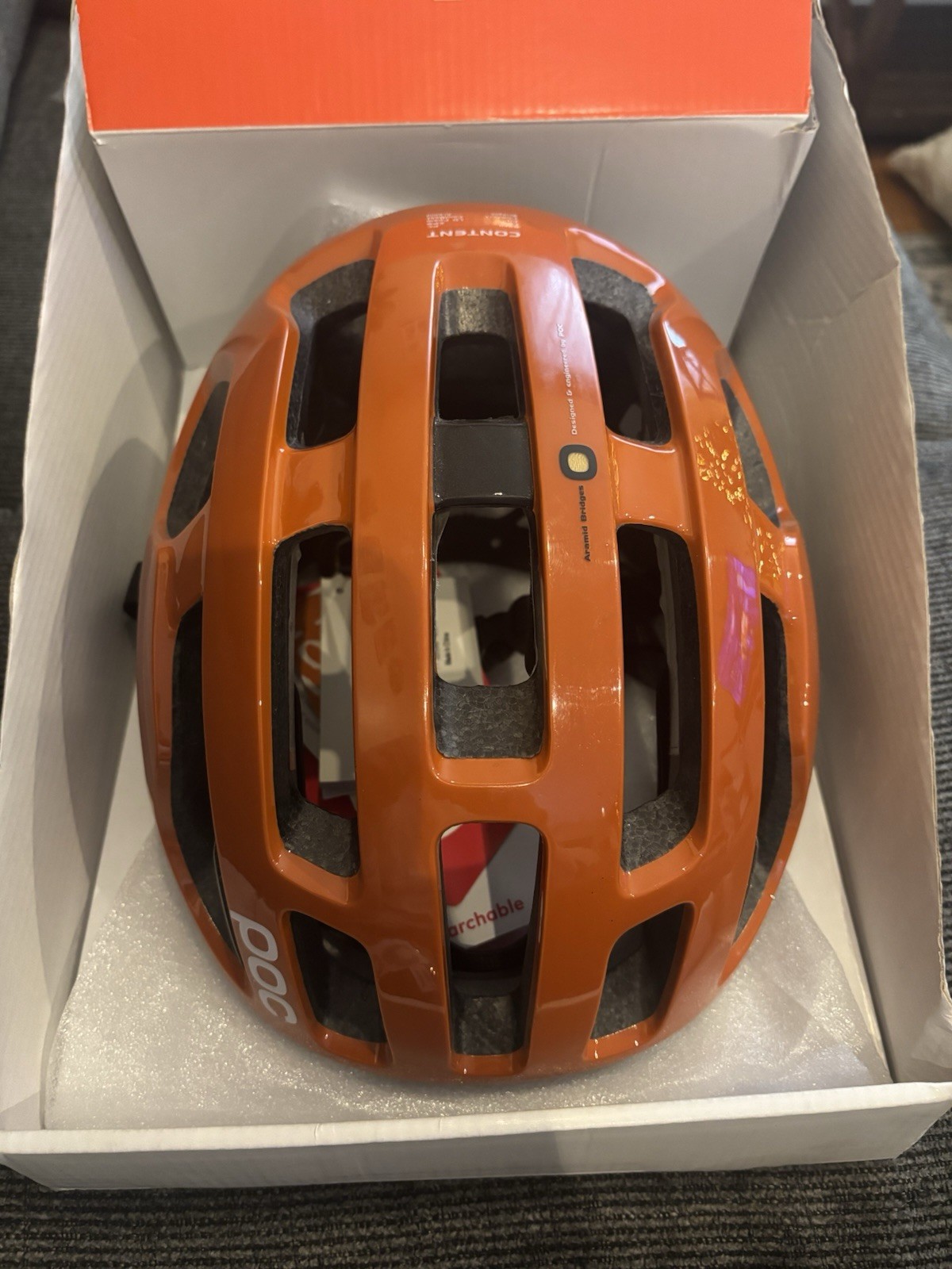 POC Octal X Standard Helmet Small 50-56cm Adamant Orange New w/ Tags