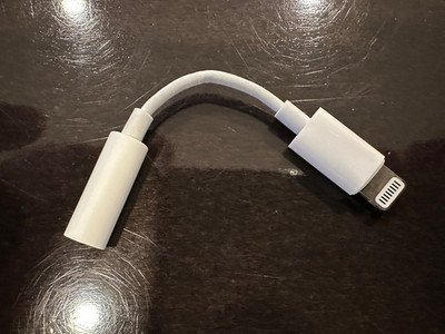 Apple Lightning to 3.5 mm Headphone Jack Adapter Original OEM iPhone 8+ X 11 12