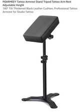POARMEEY Tattoo Armrest Stand Tripod Black Arm Rest Stand Model NE. New In Box