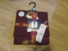 Image of MEN'S HARRY POTTER/GRYFFINDOR THEMED/PATTERNED 2 PIECE PYJAMA SET SIZE S BY F&F