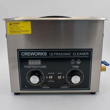 CREWORKS 2L Ultrasonic Cleaner Digital Timer & Heater Stainless Steel Tank