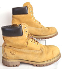 Timberland Wheat Leather Waterproof Men's Work Boots UK 9.5 EU43.5 Lace Up J3124