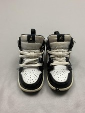 Jordan Air Jordan 1 Mid Shoes Boys Toddler Size 7C Black Sneakers BQ6933-007