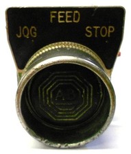 ALLEN BRADLEY BLACK PUSH BUTTON CAT 800T-A2, SERIES B