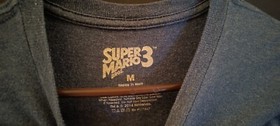 Nintendo Original NES Super Mario Bros 3 T Shirt  Size MED 2014 Throwback Retro