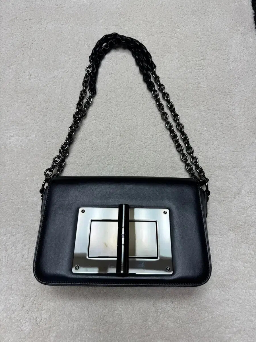 Tom Ford Natalia Handbag Black Ruthenium