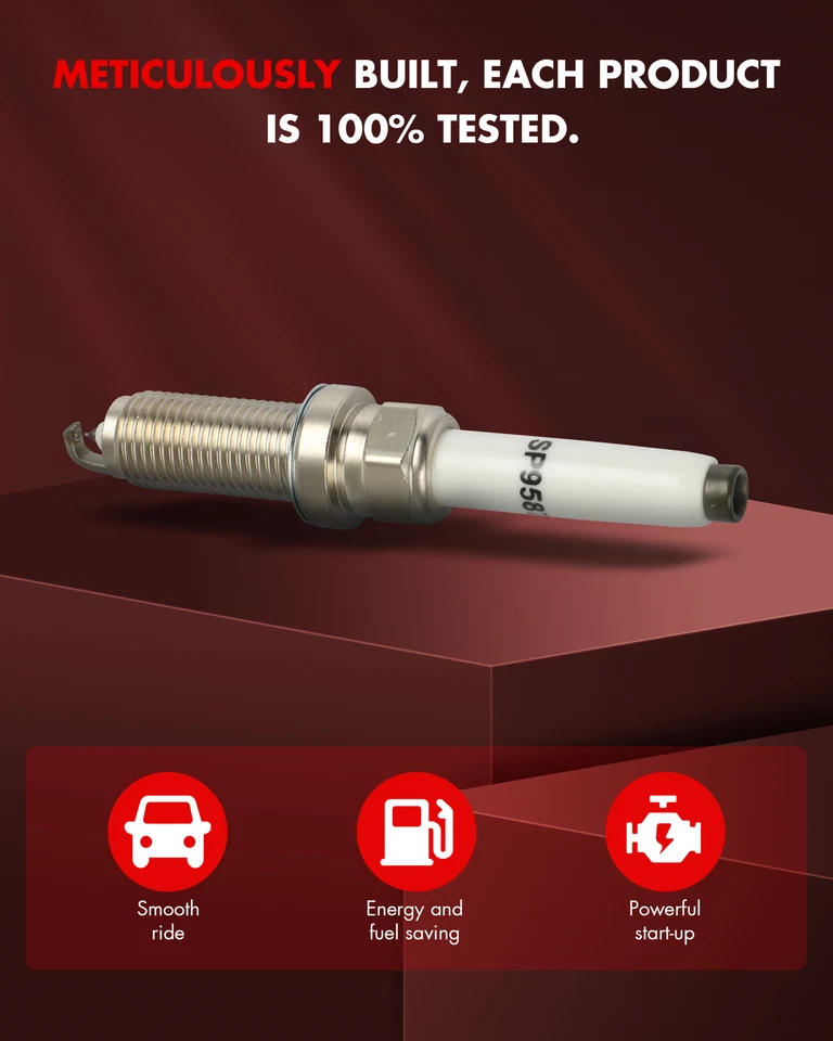 Paquete de 4 bujías de iridio para Mercedes-Benz CLA45 y GLA45 AMG 2015-2019 2,0 L L L4 Foto 2 de 4