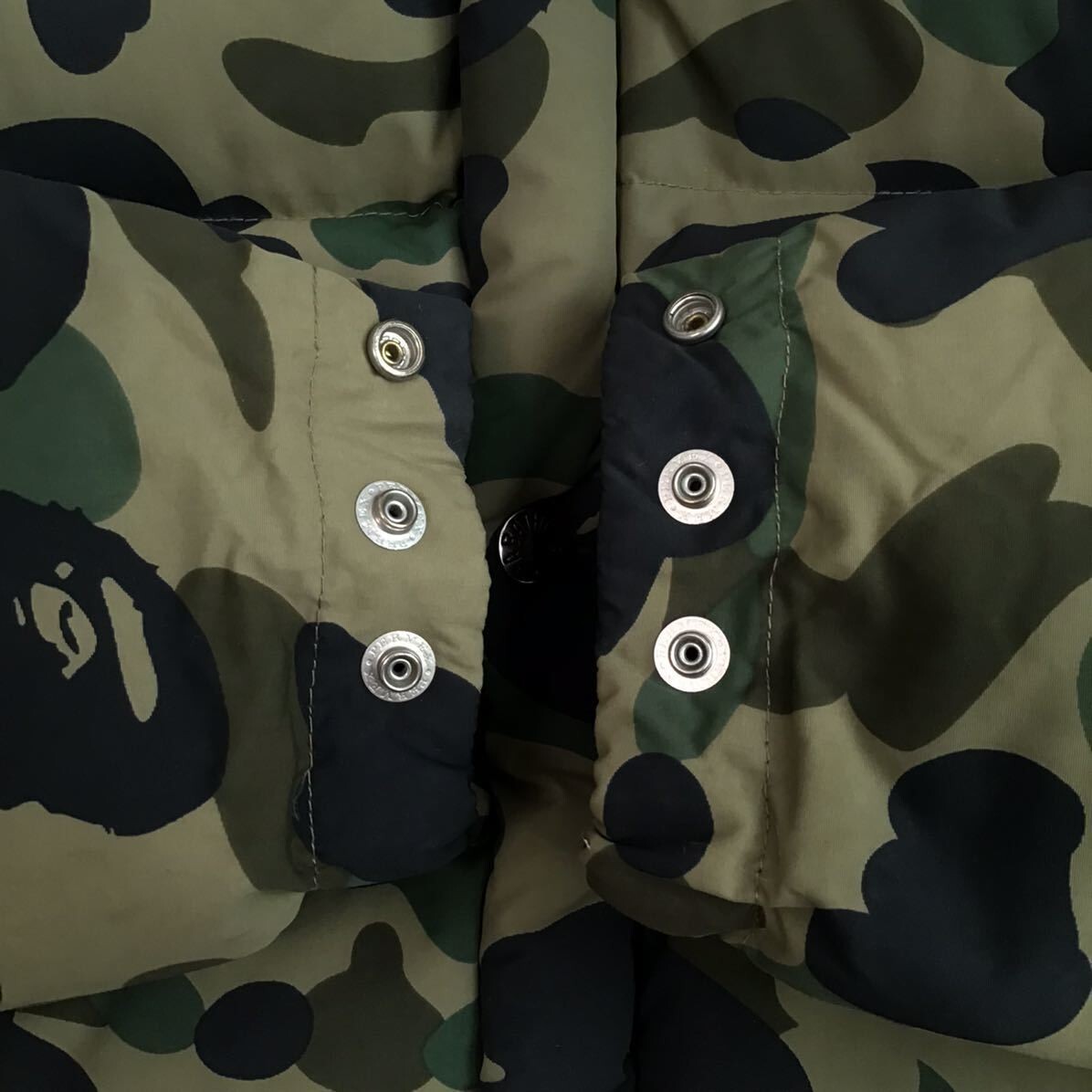 BAPE 1st camo green down jacket A Bathing Ape Size S | eBay