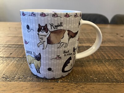 MILLY GREEN DESIGNS TASSE ~ KURIOSE KATZEN TASSE 2019 ~ 12OZ PORZELLAN TEETASSE ~ SELTEN