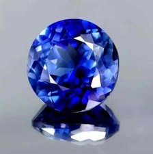 Flawless 8.4 Ct Ceylon Natural Blue Sapphire Round Cut Certified Loose Gemstone