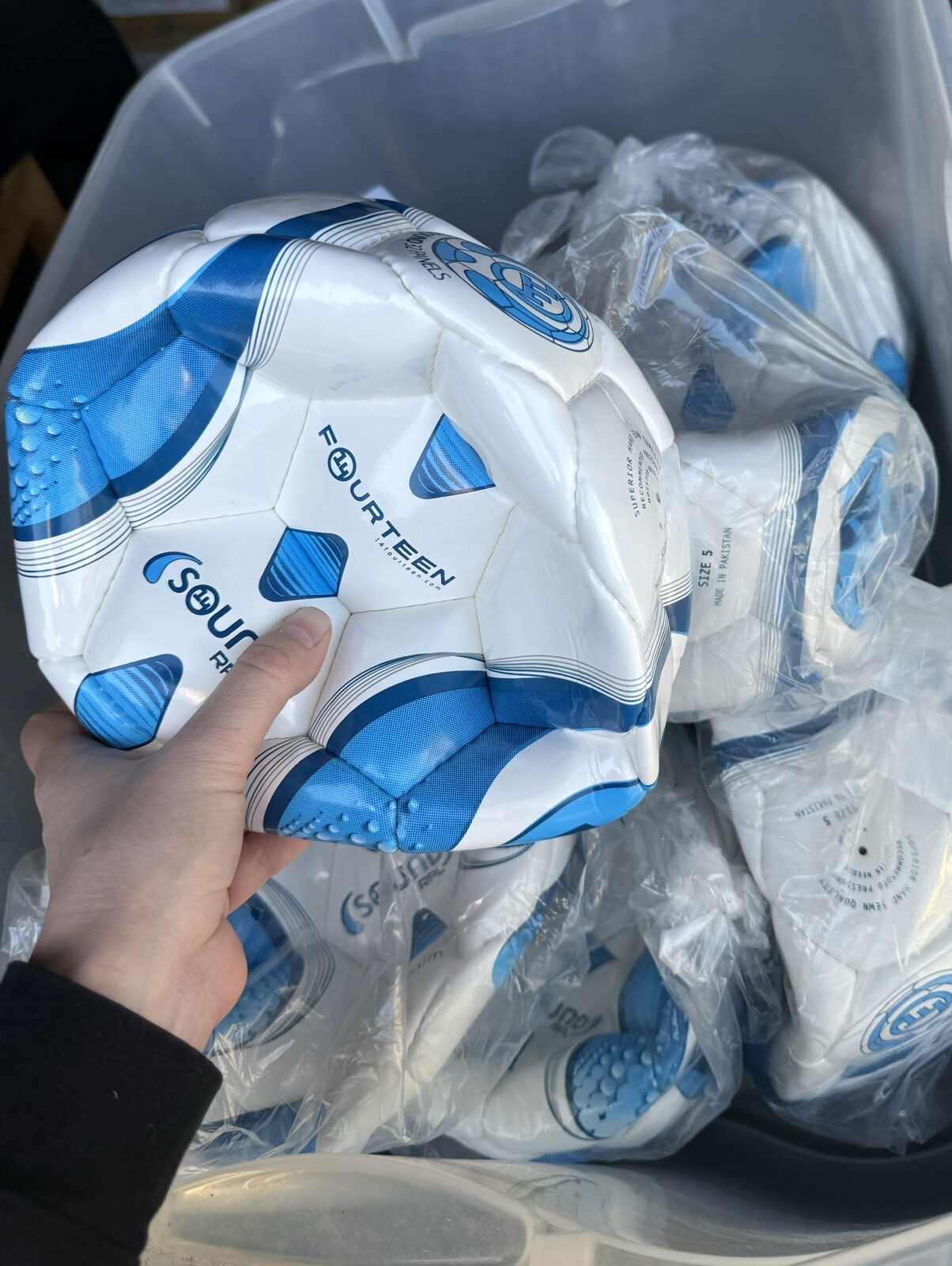 (1Pc) Soccer Ball Size 5 NEW Hand Sewn made in Pakistan