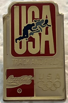 U.S. Olympic Team Pin  Coca-Cola Track And Field