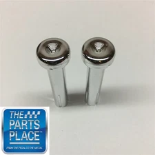 1971-88 GM Cars Chrome Door Lock Knobs Pair