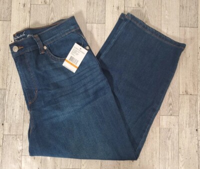 Gloria Vanderbilt Jeans CAPRIS 4 6 & 8 Med Wash Amanda Slimming Effect NEW