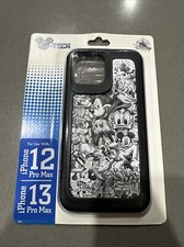 DISNEY PARKS Mickey  Friends Black  White iPHONE 12 Pro Max / 13 Pro Max Case